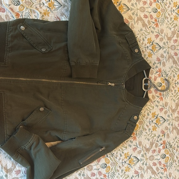 Paige Army Green Jacket L Large - Picture 4 of 5
